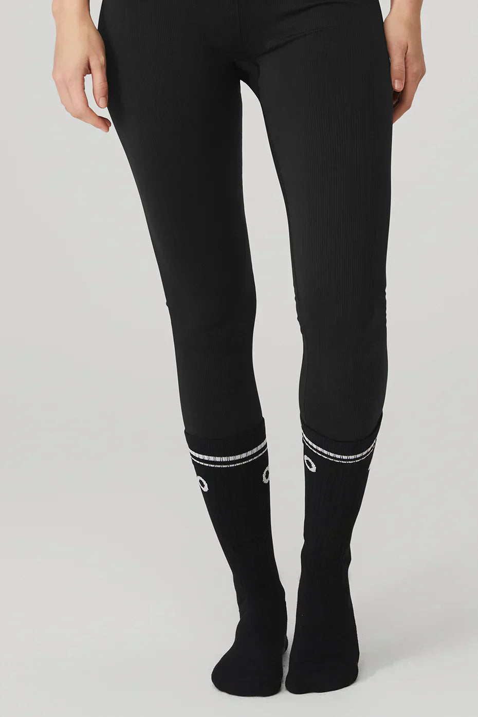 Throwback Barre Sock for Women - Black