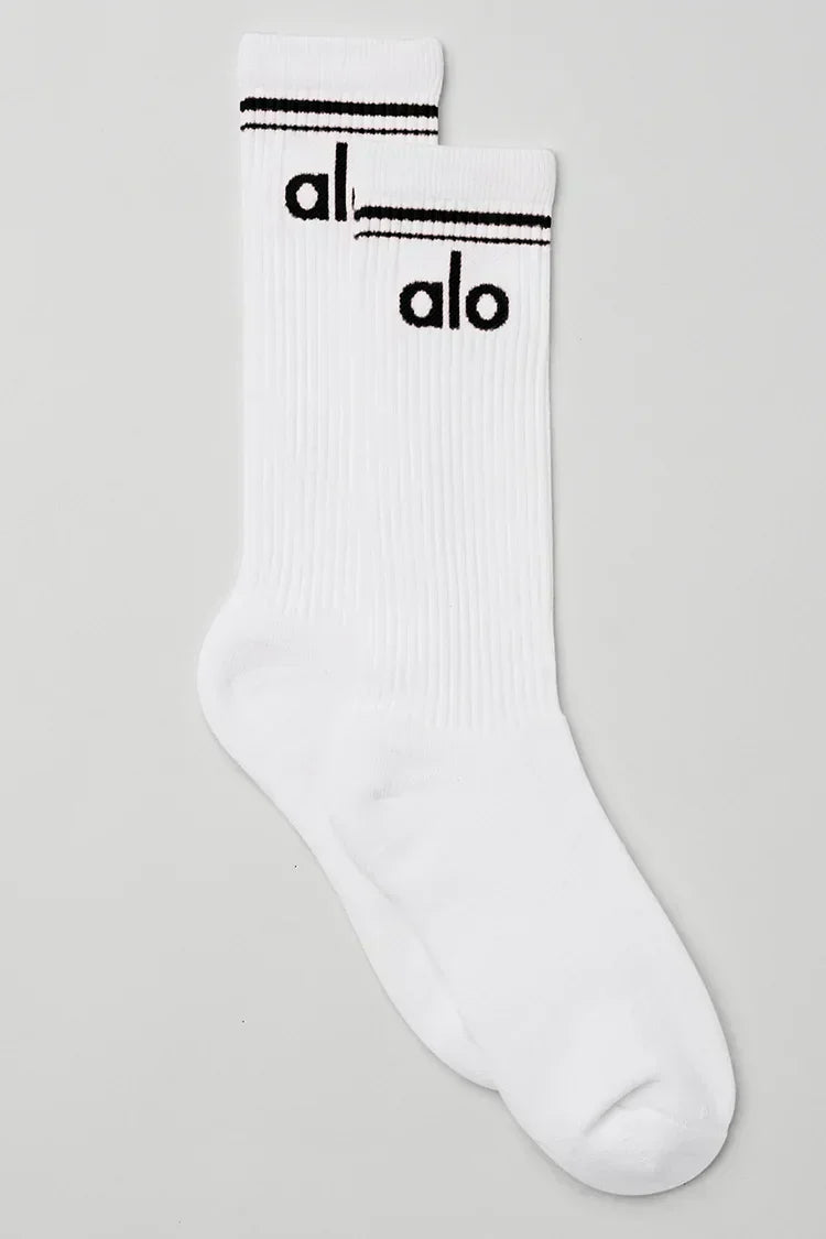 Unisex ponožka Throwback bílá