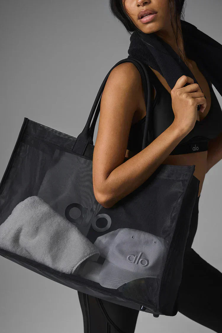 Transparent Tote Bag Black