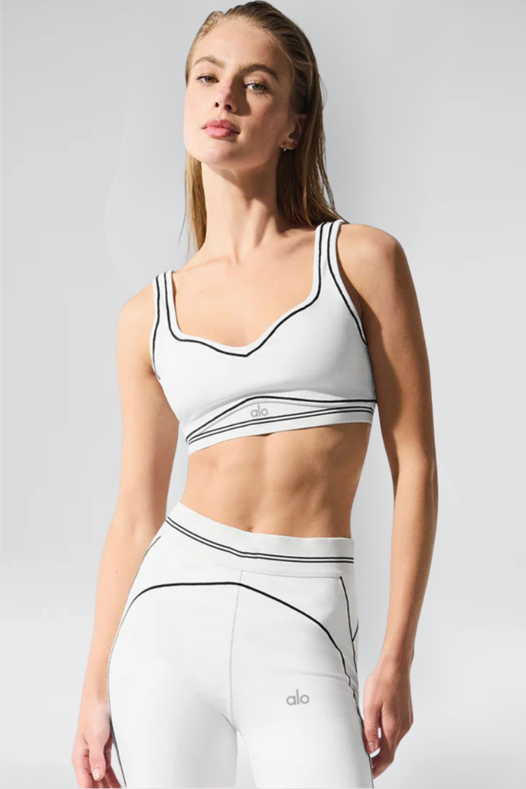 Airbrush leggings + bra - SET - White