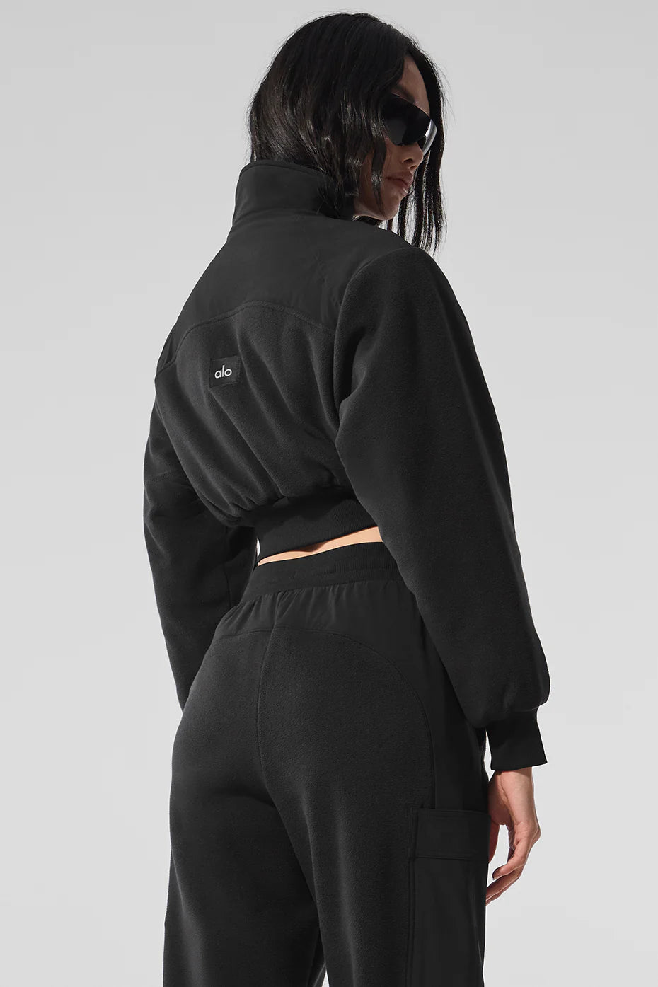 Polar Fleece Cropped Wintry Mix Jacket